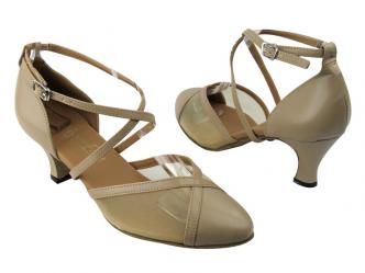 dansschoenen huidskleur leder  